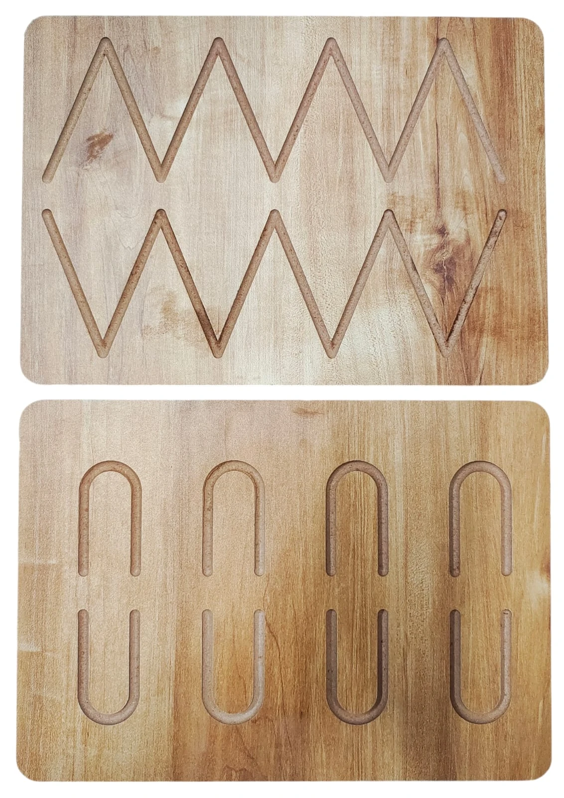 Both Side Pattern Wooden Tracing Board for Kids (Design 4)