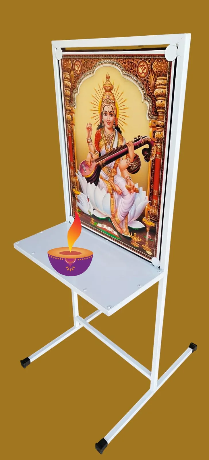 PRAYER STAND GALVENIZE PIPE 18 INCH 48 INCH WITH PHOTO